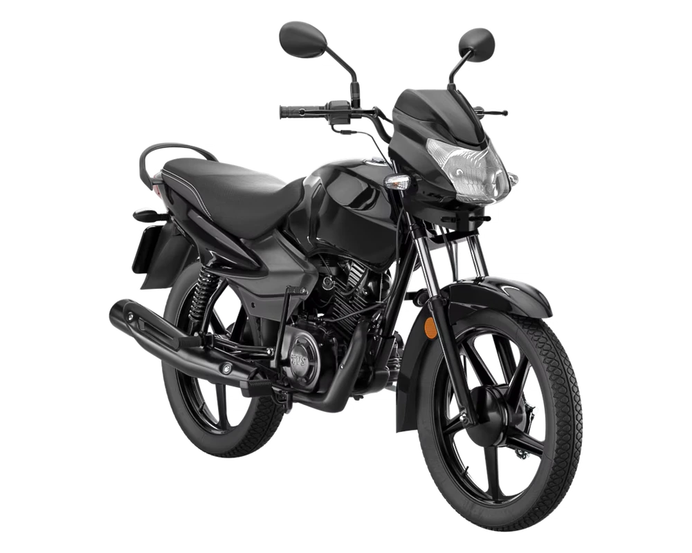 Mottu Sport ESD preta com freio a disco dianteiro, moto do plano Conquiste